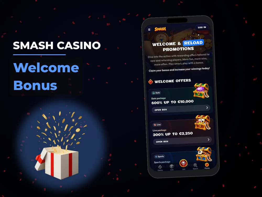 smash casino - Welcome Bonus