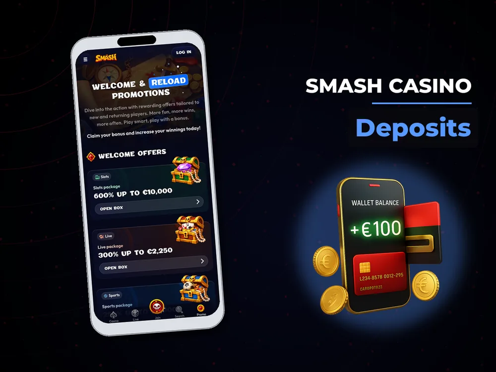 smash casino - Deposits
