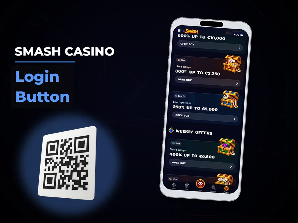 smash casino - Login Button